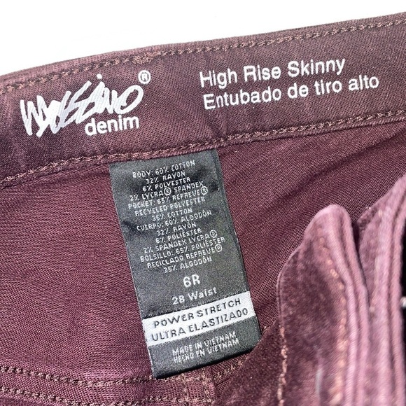 Mossimo Denim High Rise Skinny Power Stretch Size 6 R High Waist - Picture 4 of 8